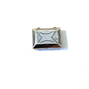 Silver Native American pill/stamp box